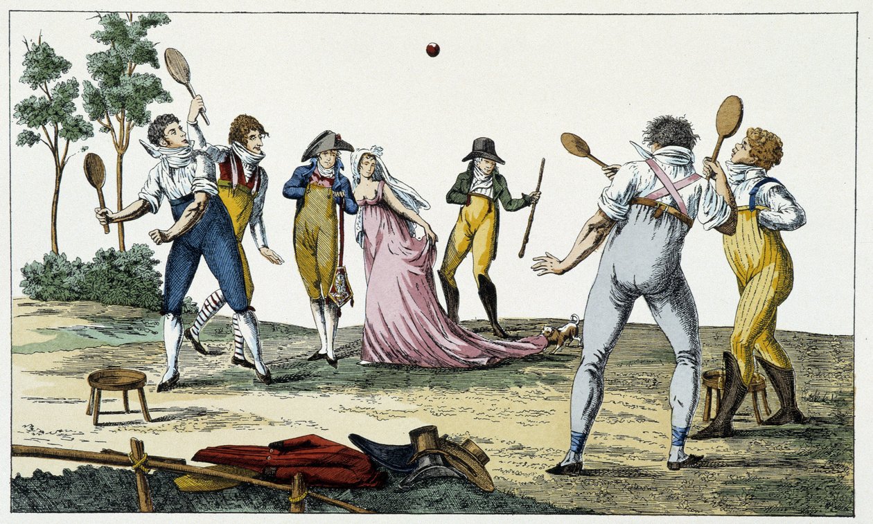 Den lange håndflaten - gravering, deb. 1800-tallet av Unknown artist