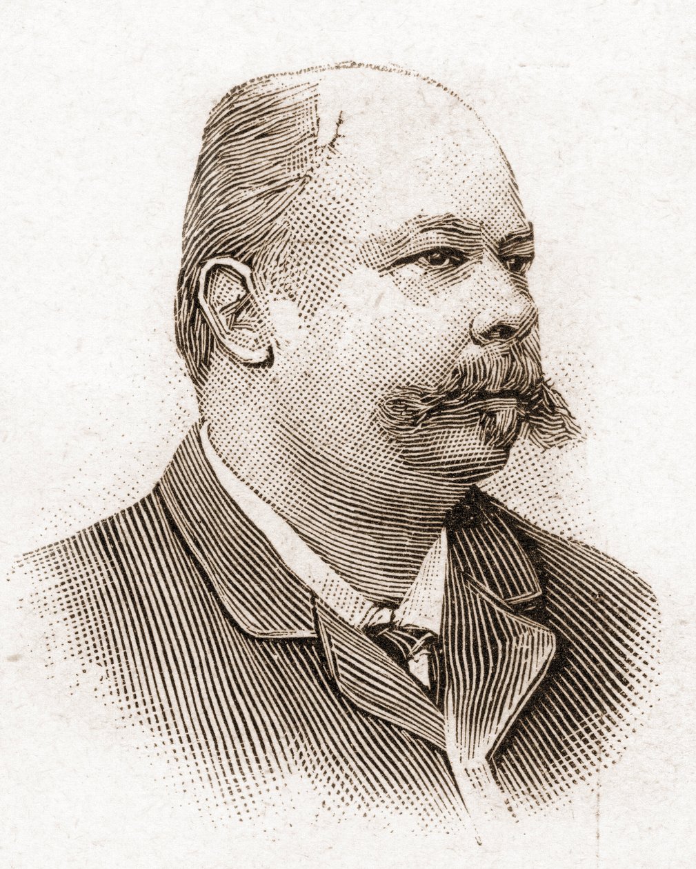 The members of the Academy Francaise in 1895: portrait of Henri (Henry) Meilhac (1831-1897), French playwright. av Unknown artist