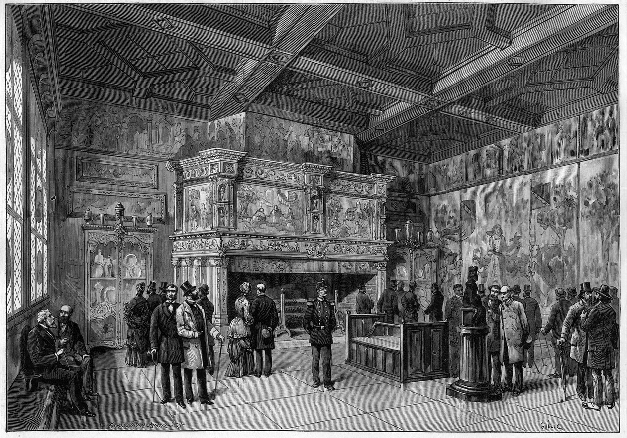 Det nye rommet til Musee de Cluny i Paris i 1883 av Unknown artist
