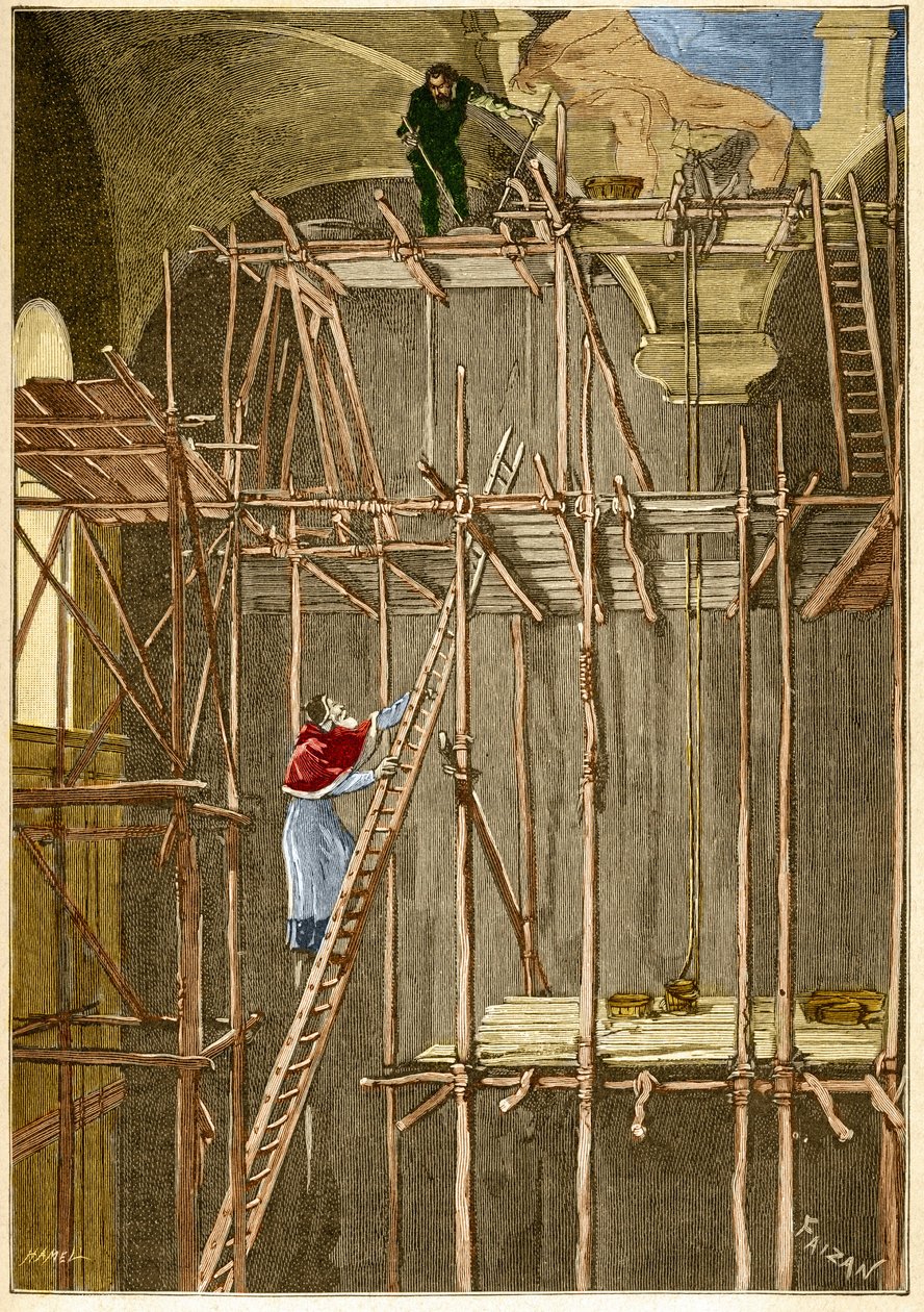 Maleren Michelangelo Buonarroti kalte Michelangelo (Michelangelo eller Michelangelo av Unknown artist