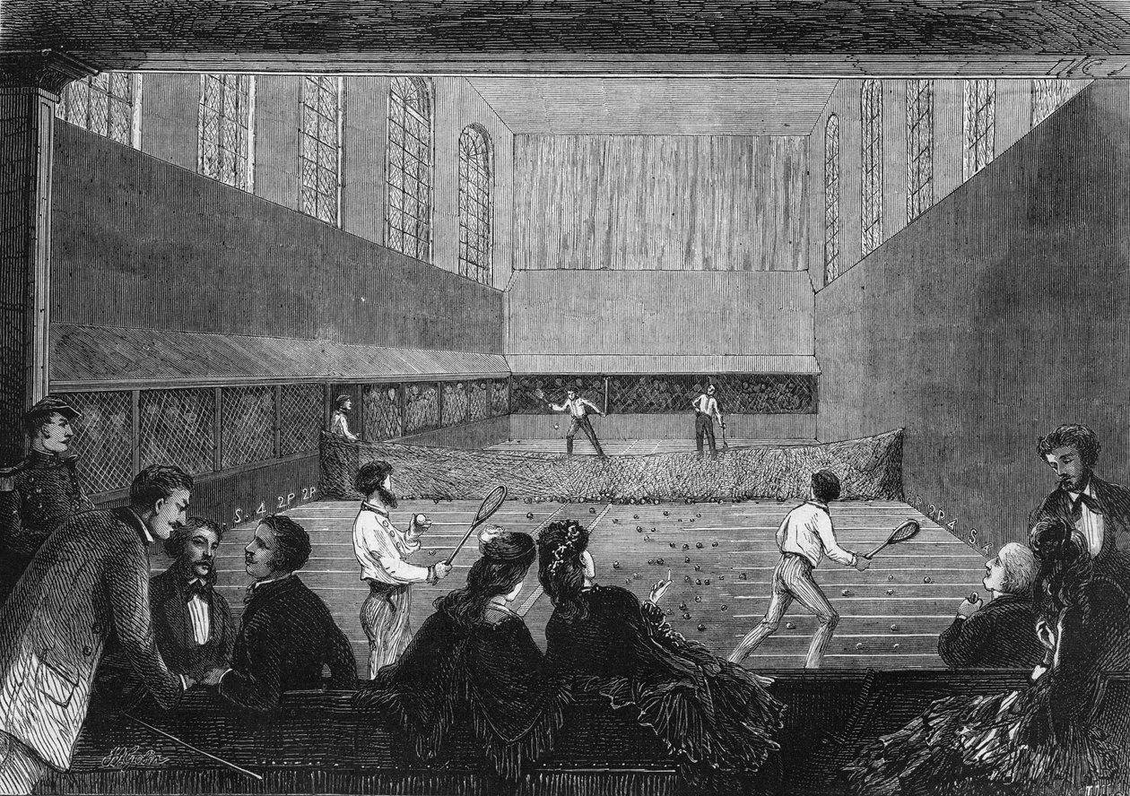 Palmespillrommet på Tuileries-terrassen i Paris i 1873. av Unknown artist