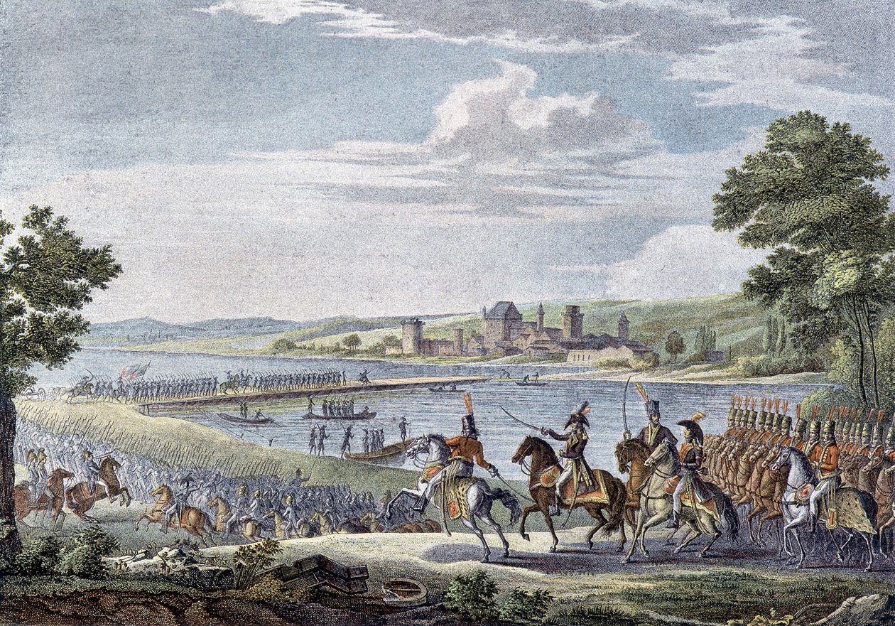 Passasjen av Rhinen, 1. mai av Unknown artist