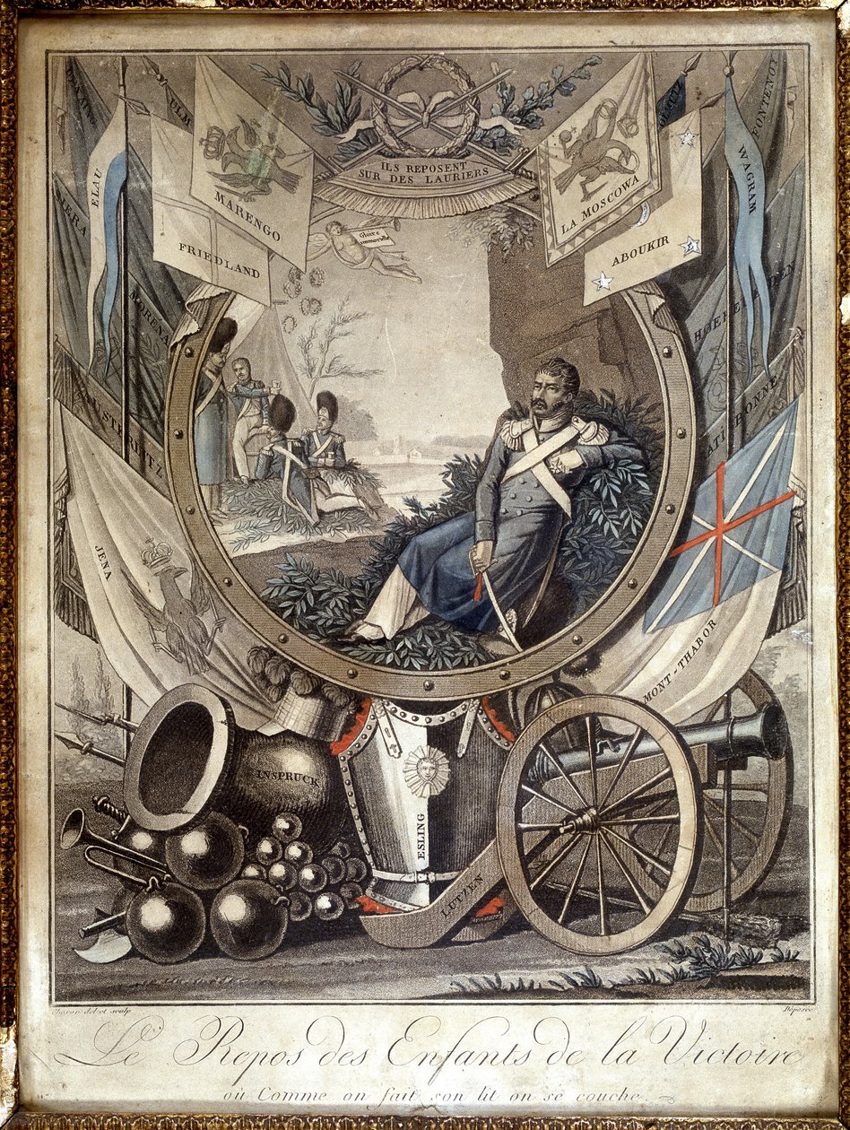 Resten av barna til seier: allegori om soldatene fra Napoleonskrigen. n.d. 1800-tallet. av Unknown artist