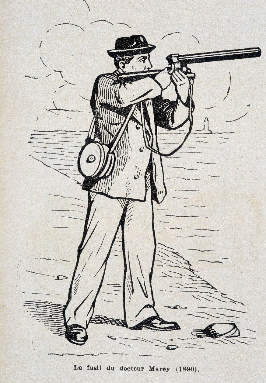 Riflen til Dr. Etienne Jules (Etienne-Jules) Marey (1890) av Unknown artist