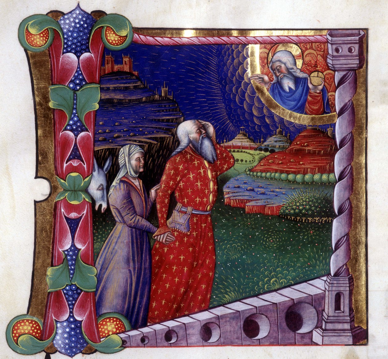 Noahs offer. Antifoni fra 1400-tallet. Biblioteca de Lodi av Unknown artist