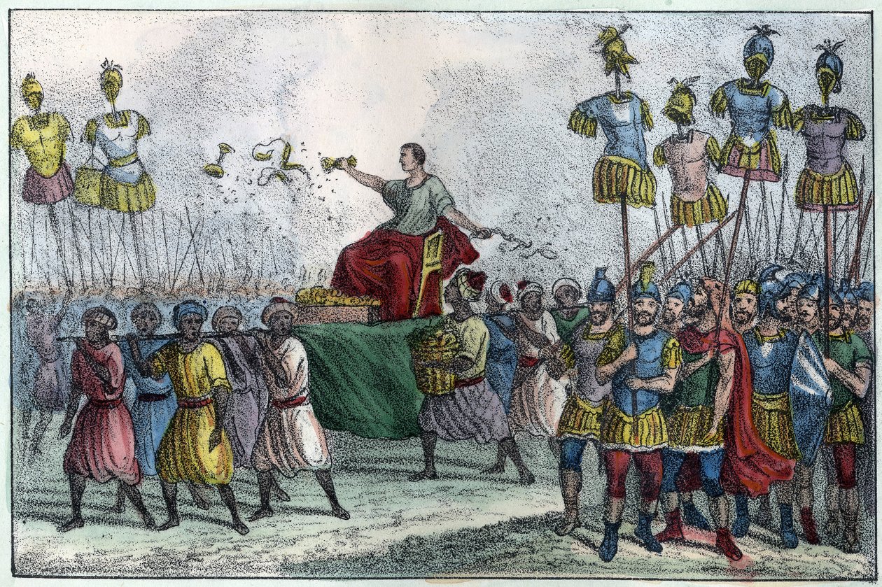 Triumfen til Bélisaire (Belisarius) (v. 505-565), general bysantinsk. Han overtar Nord-Afrika fra vandalene i 533-534.in” L