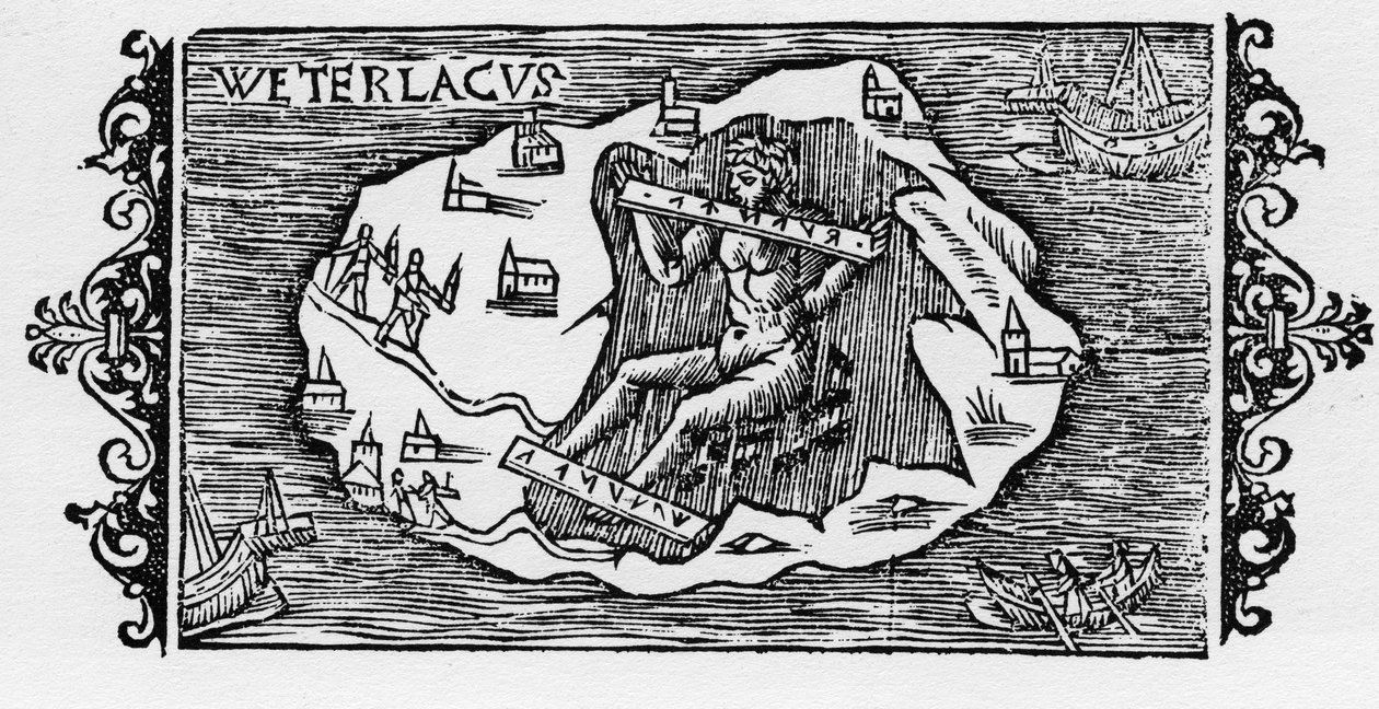 Heksekjeden - i "History of the Northern Nations" av Olaus Magnus, Roma 1555 av Unknown artist