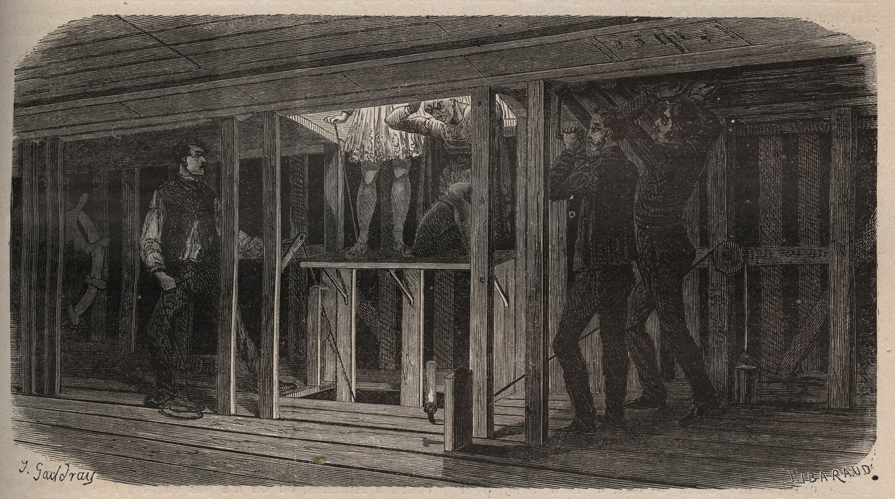 Teatertriks - svelging - gravering av 1875 av Unknown artist