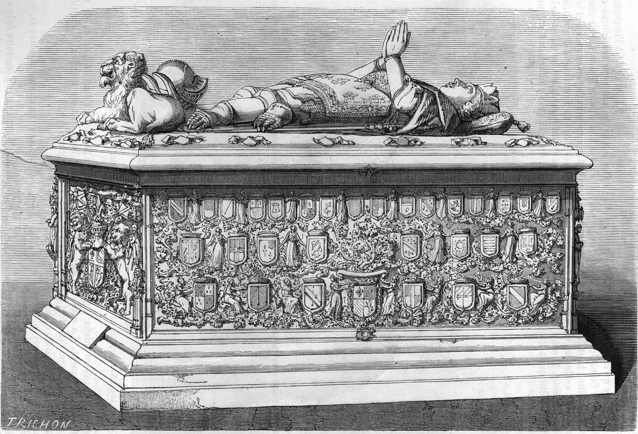 Graven til Charles the Temerary hertug av Burgund (1433-1477). av Unknown artist