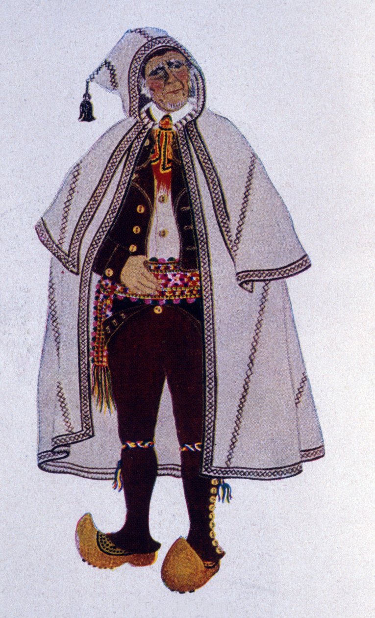Tradisjonell Shepherd Costume av Labassere, Bearn av Unknown artist