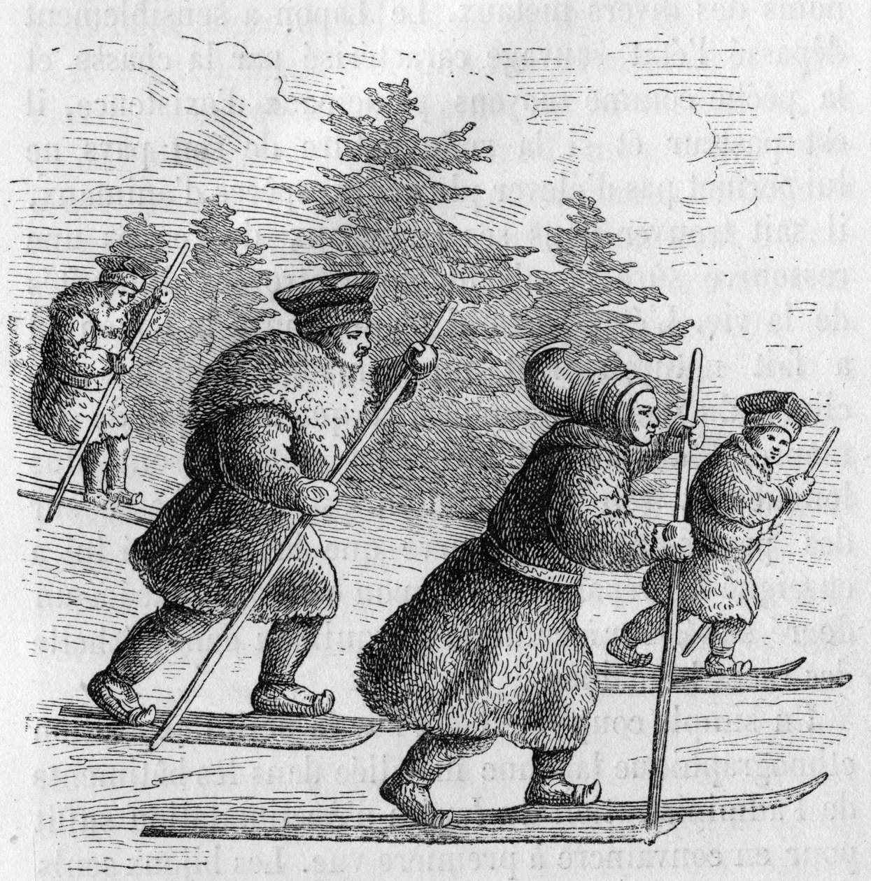 Transport i Lappland: Laps og deres skøyter. av Unknown artist