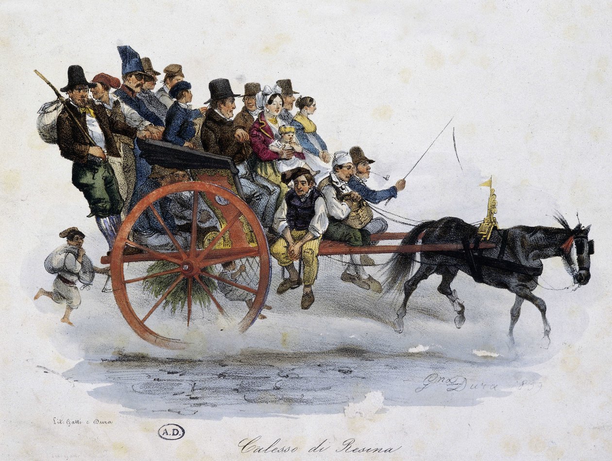 Transport til felles: vogn av Unknown artist