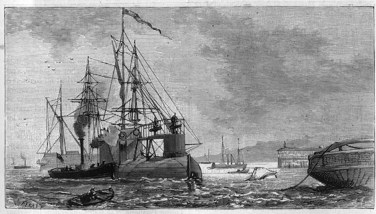 Transport av obelisken kjent som "Aiguille de Cleopatre"" fra Egypt til England av Unknown artist
