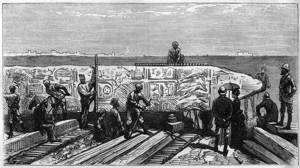 Transport of the obelisque known as “Aiguille de Cleopatre”” from Egypt to England av Unknown artist