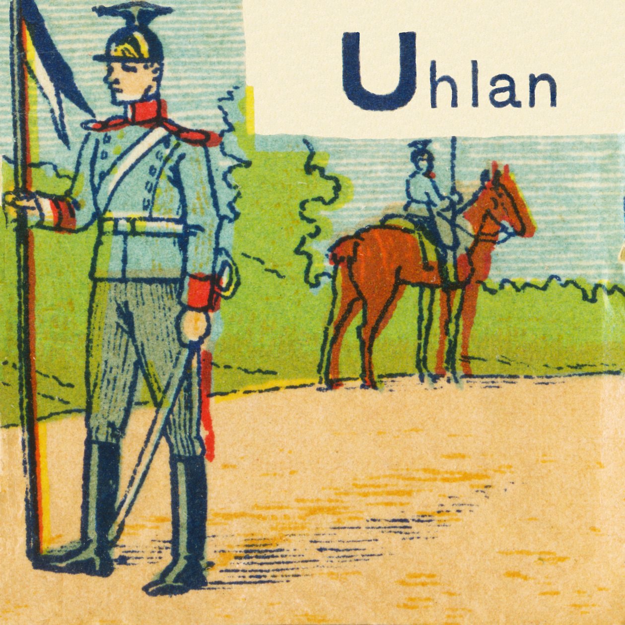 U som Uhlan av Unknown artist