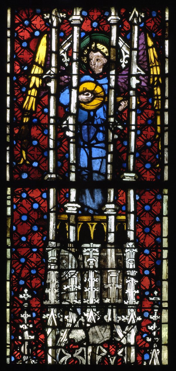 Anonymt glassmaleri rundt 1400-1415 Notre-Dame Musees de Strasbourg Alsace av Unknown artist