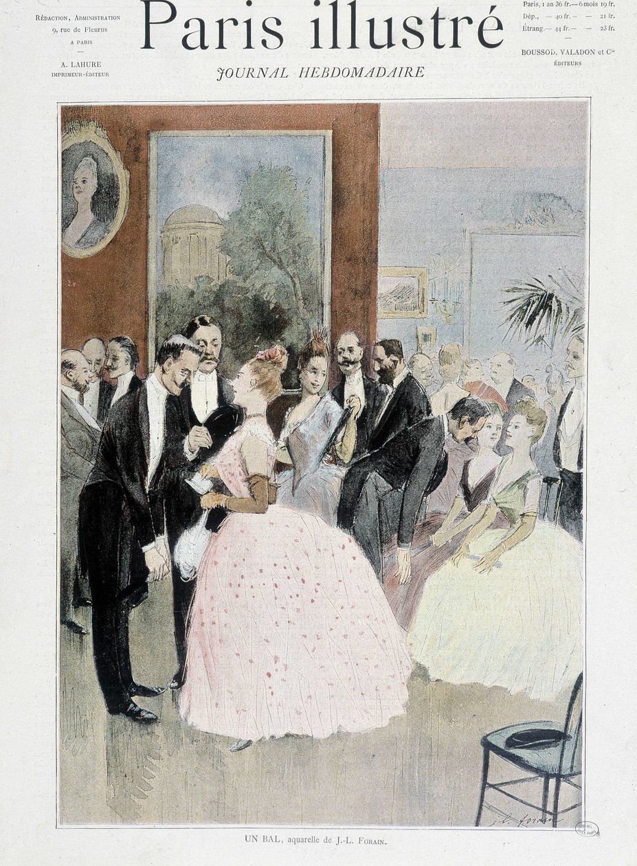 En ball - i «Illustrated Paris»» av Unknown artist