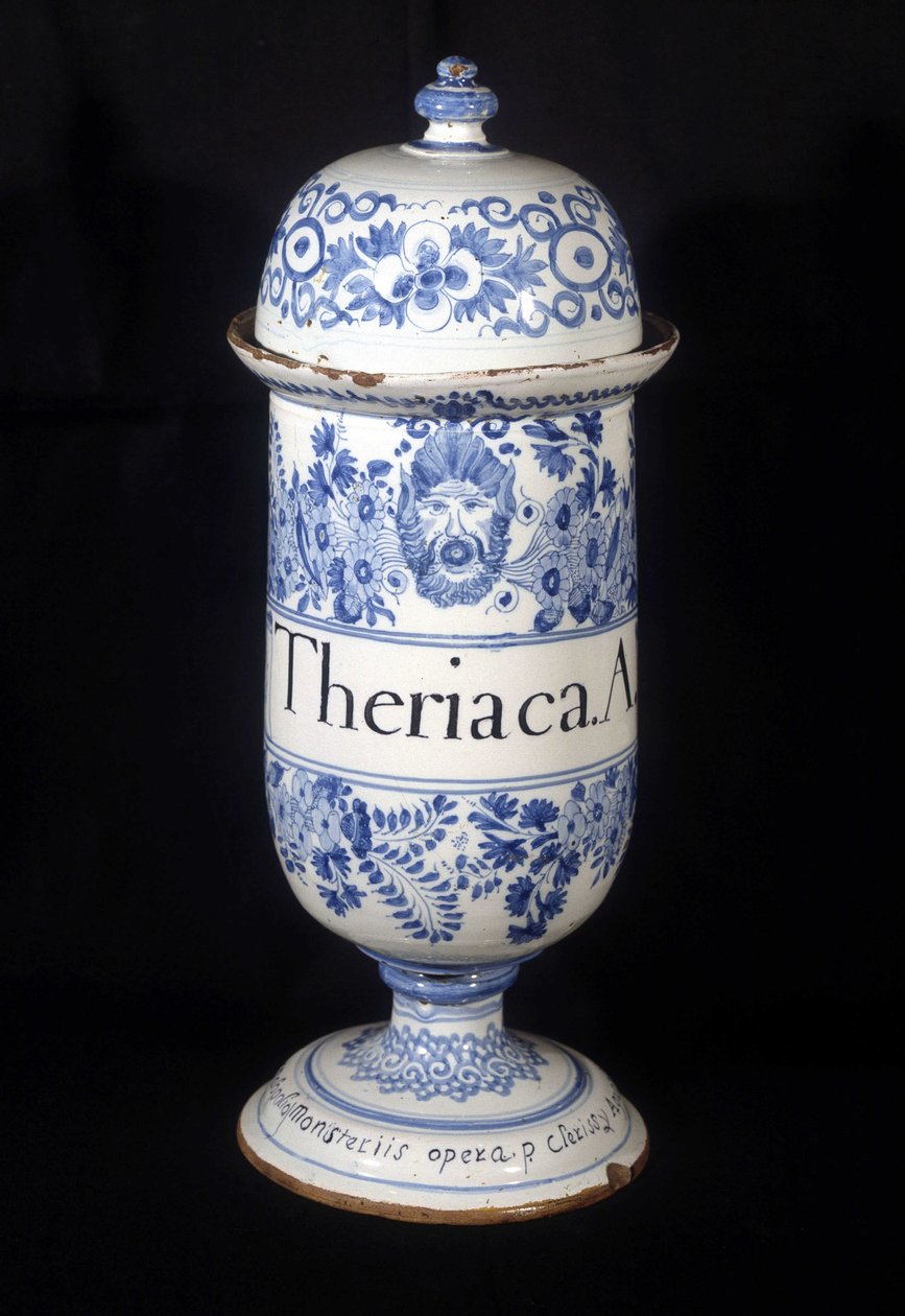 Vase et apotek av den 17 av Unknown artist