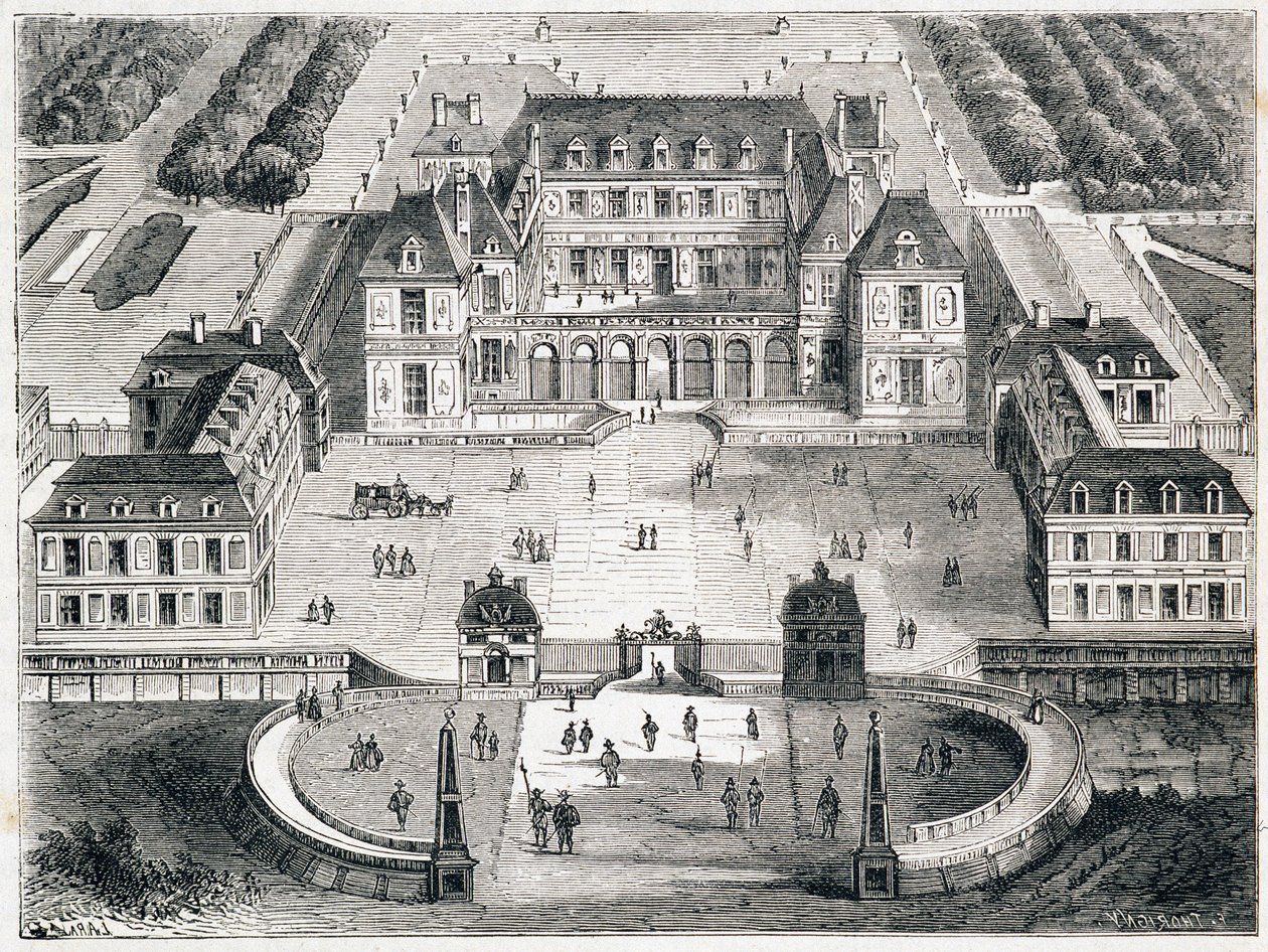 Versailles sous Louis XIII - gravering av Unknown artist