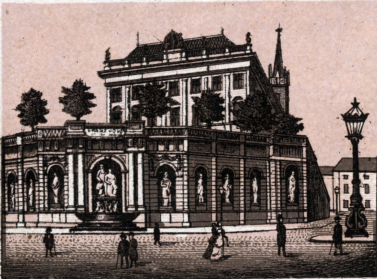 Vienna, Austria: view of the fountain Francois Joseph (Francois-Joseph) (Francis Joseph