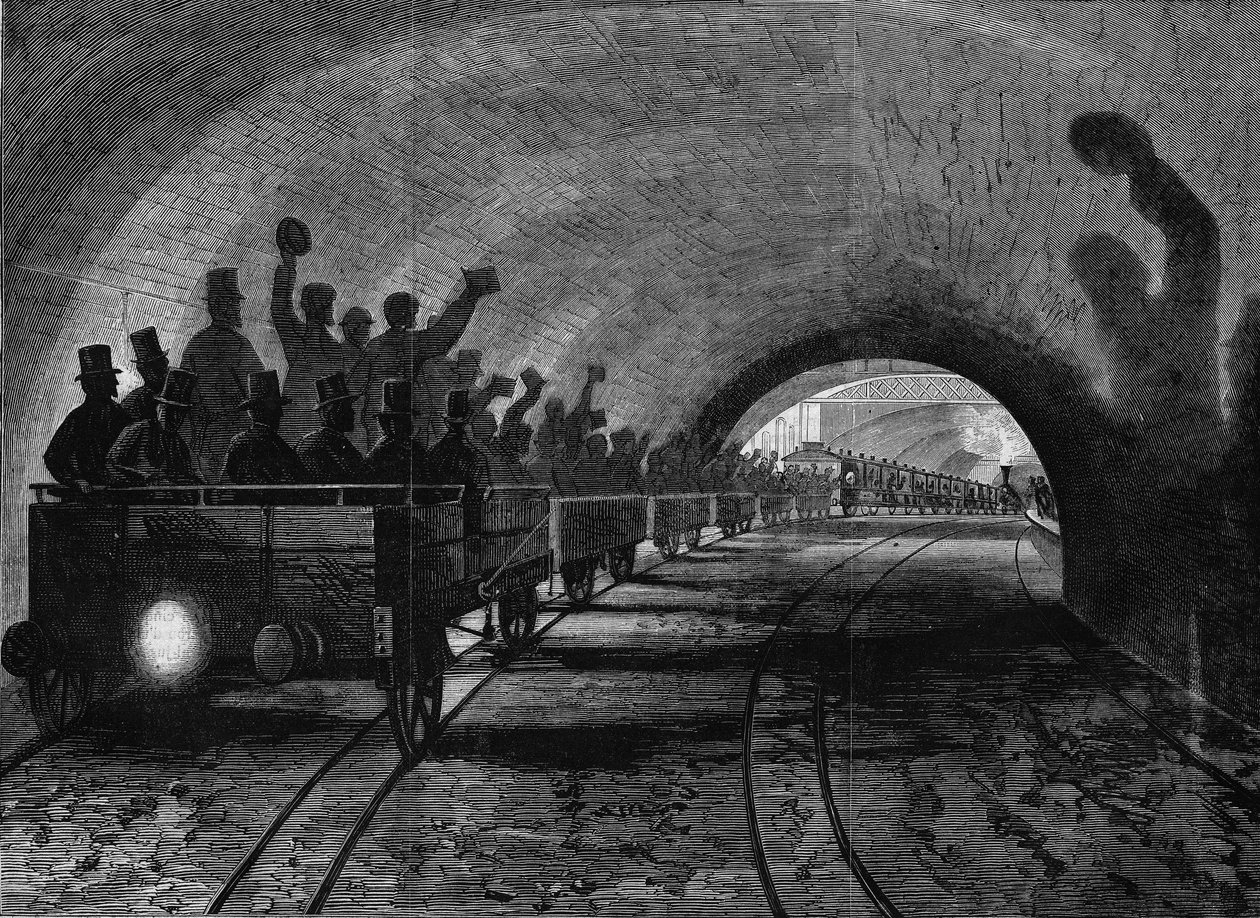 Utsikt over Metropolitan of London. Gravering av Unknown artist