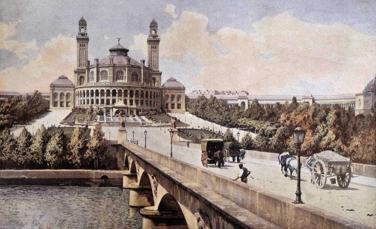 Utsikt over Palais du Trocadero (Paris) i 1898. av Unknown artist