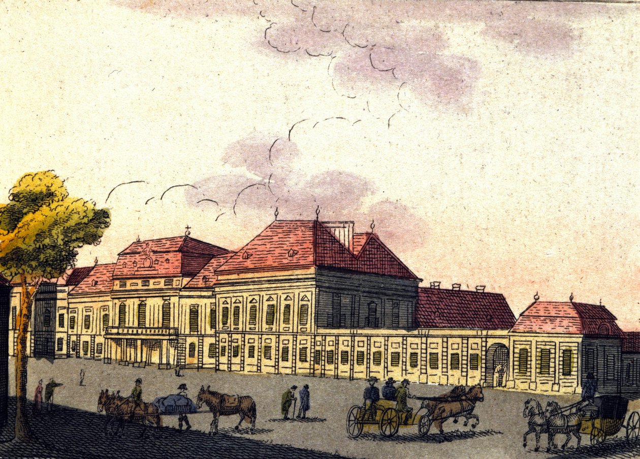 Utsikt over byen Wien i Østerrike, gravering fra 1820 av Unknown artist