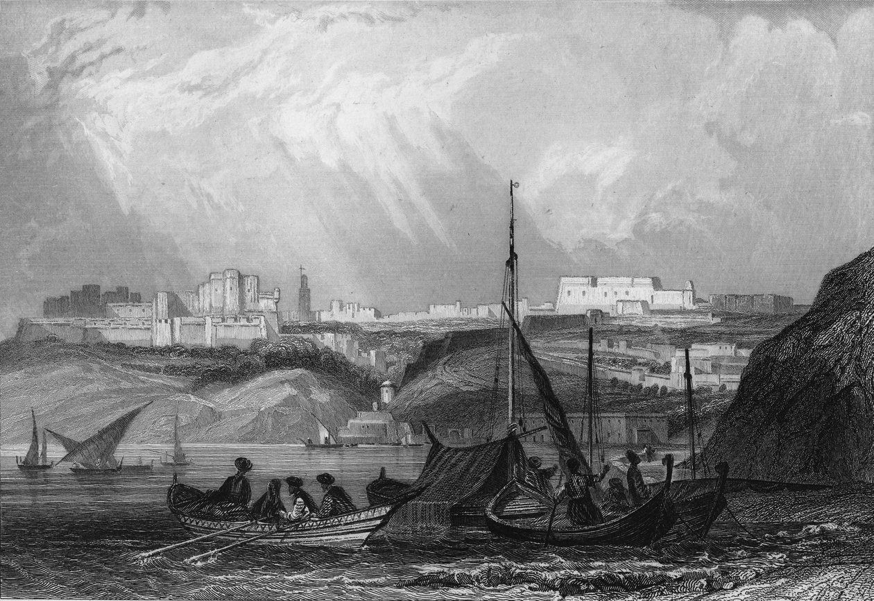 Utsikt over havnen i Oran, andre okkupasjonshavn etter Alger av den franske hæren i 1830, i «L