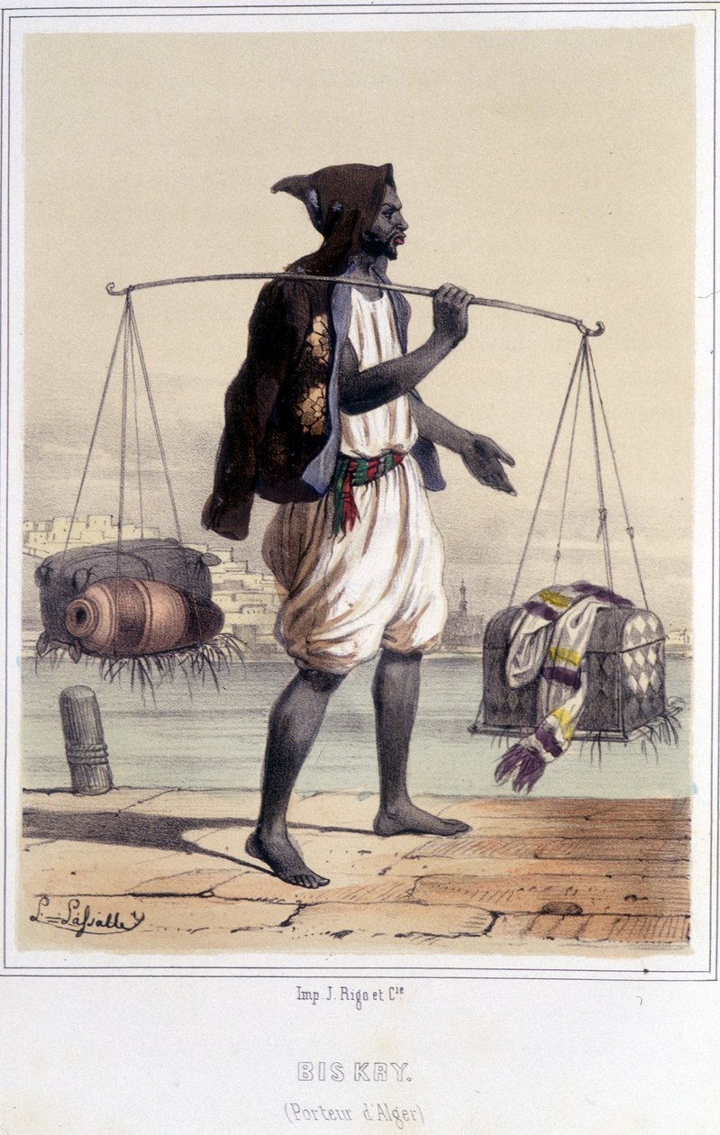 Vannbærer i Alger i løpet av andre halvdel av 1800-tallet. av Unknown artist