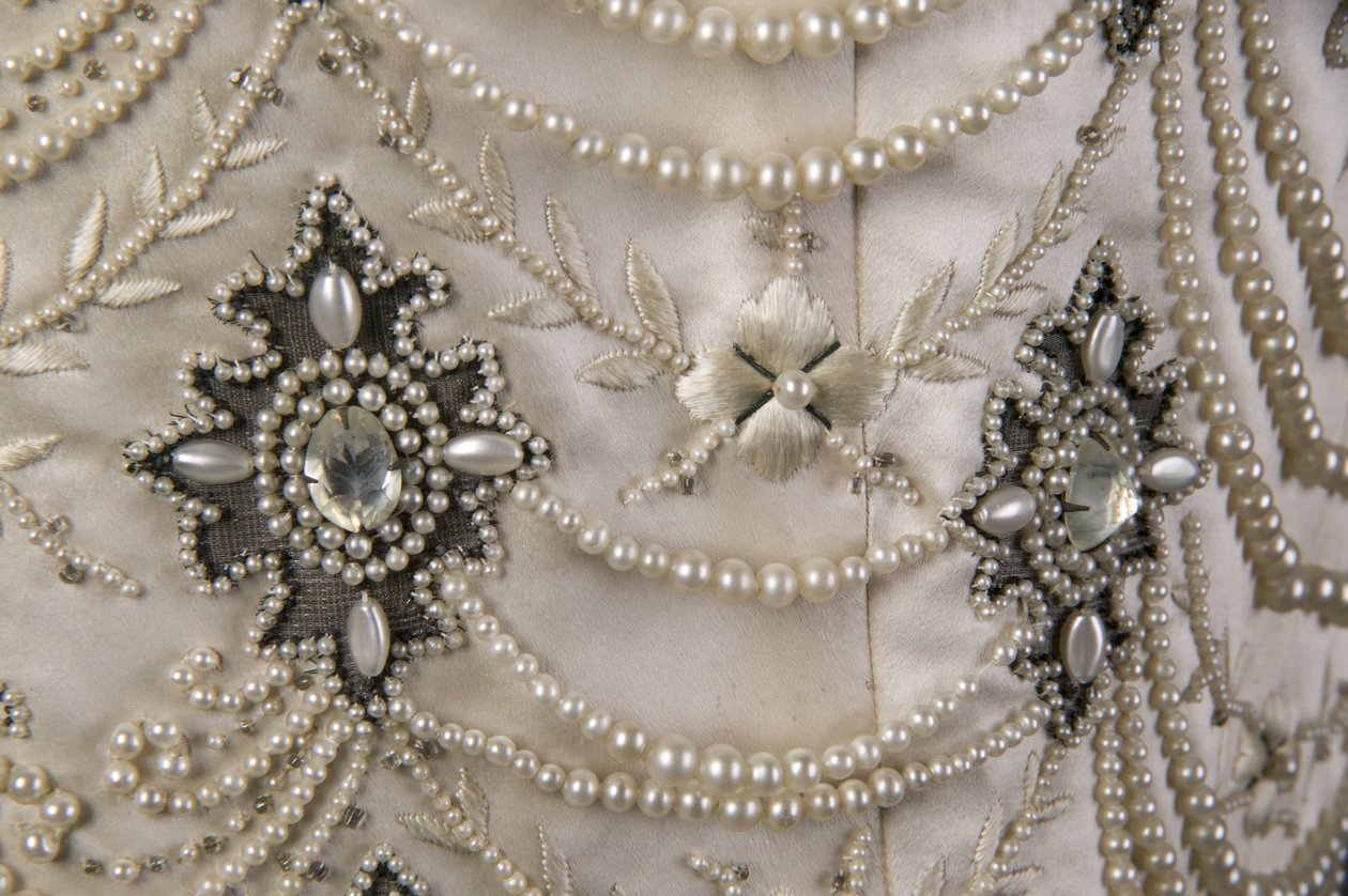Brudekjole bodice av Unknown artist