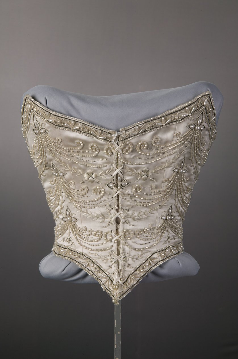 Brudekjole bodice av Unknown artist