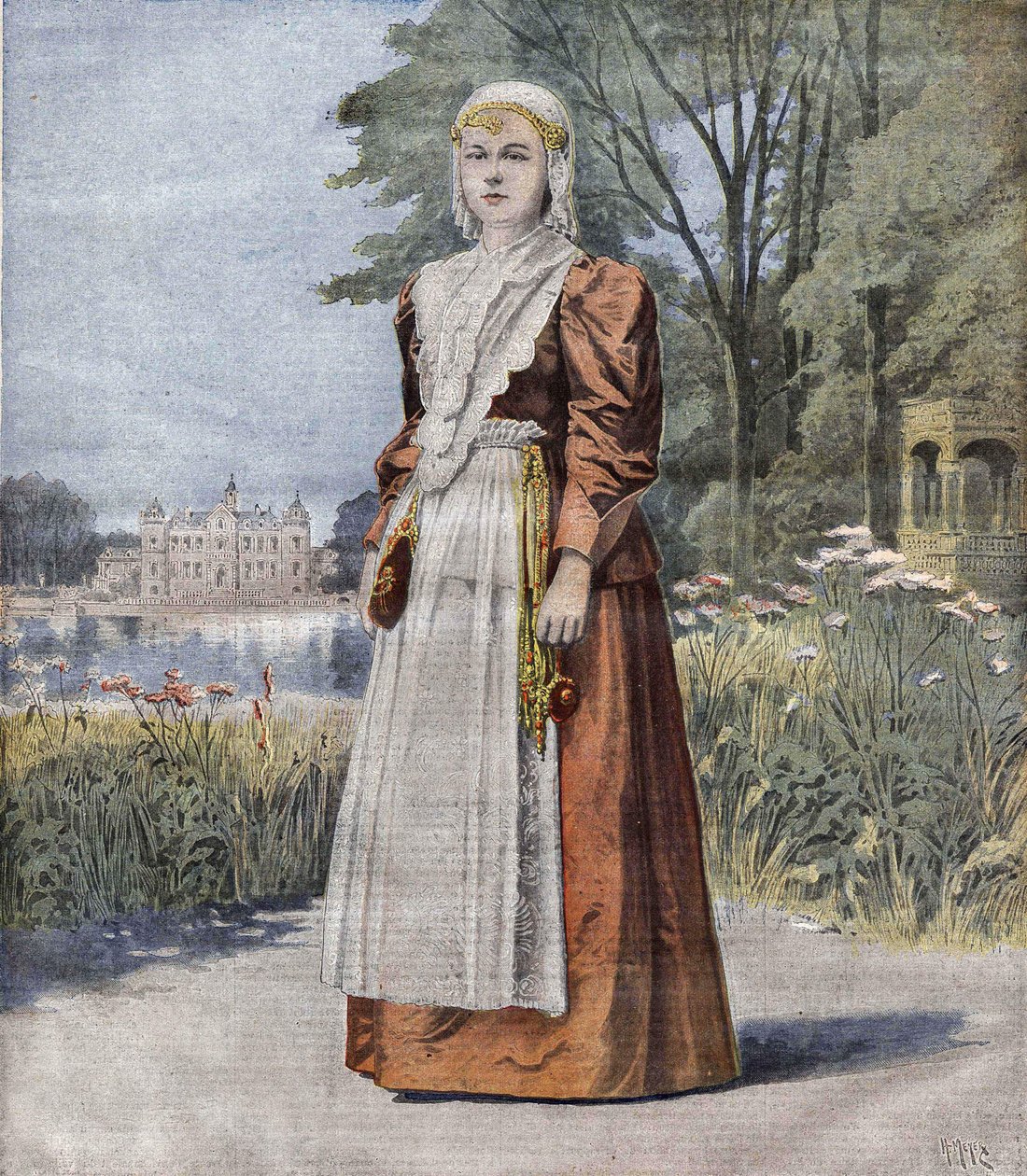 Wilhelmine (1880-1962), dronning av Nederland (Holland) av Unknown artist