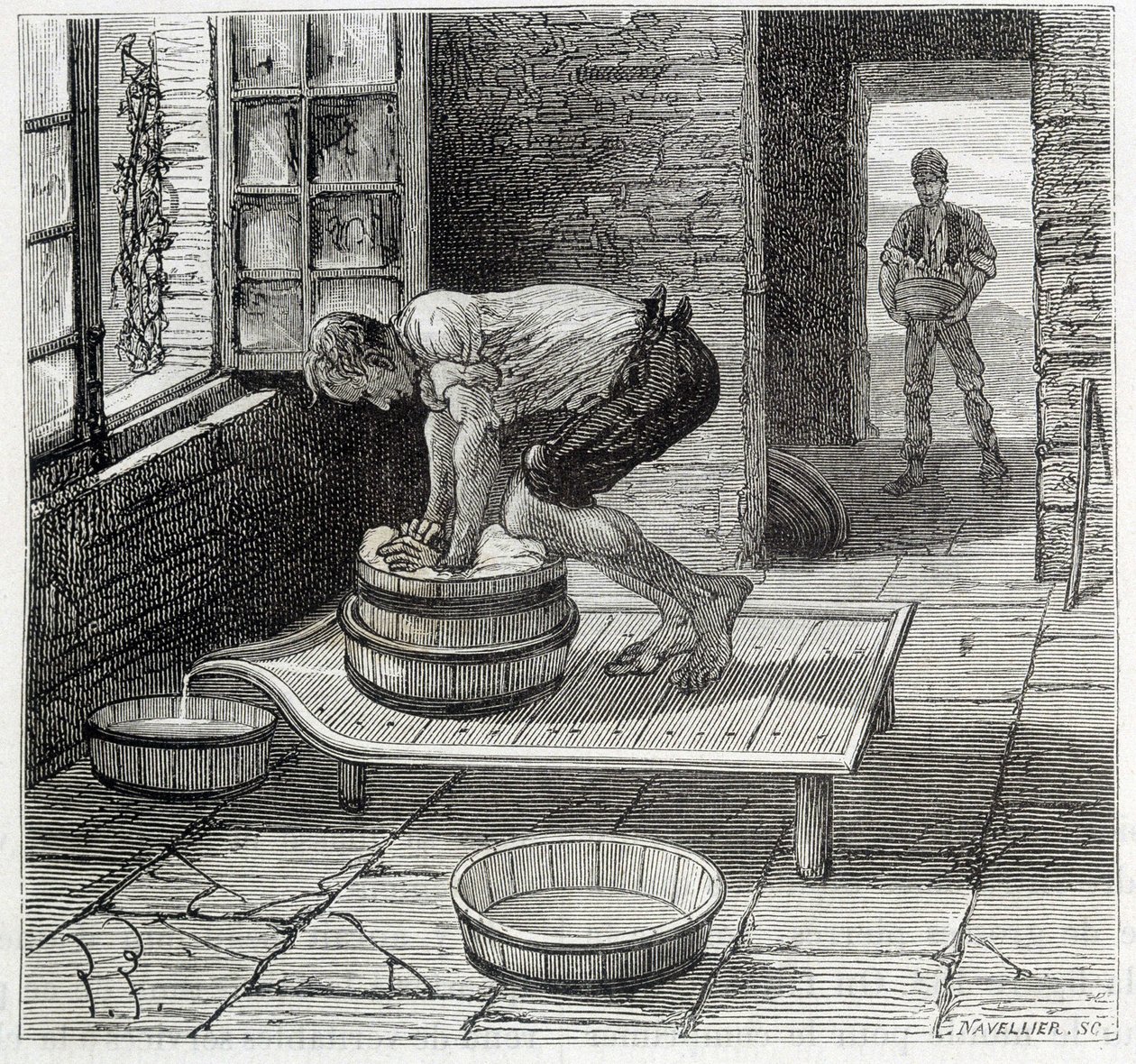 Work of the Tomme av en ostemaker fra Auvergne - i "" The wonders of the industry"" av Louis Figuier av Unknown artist