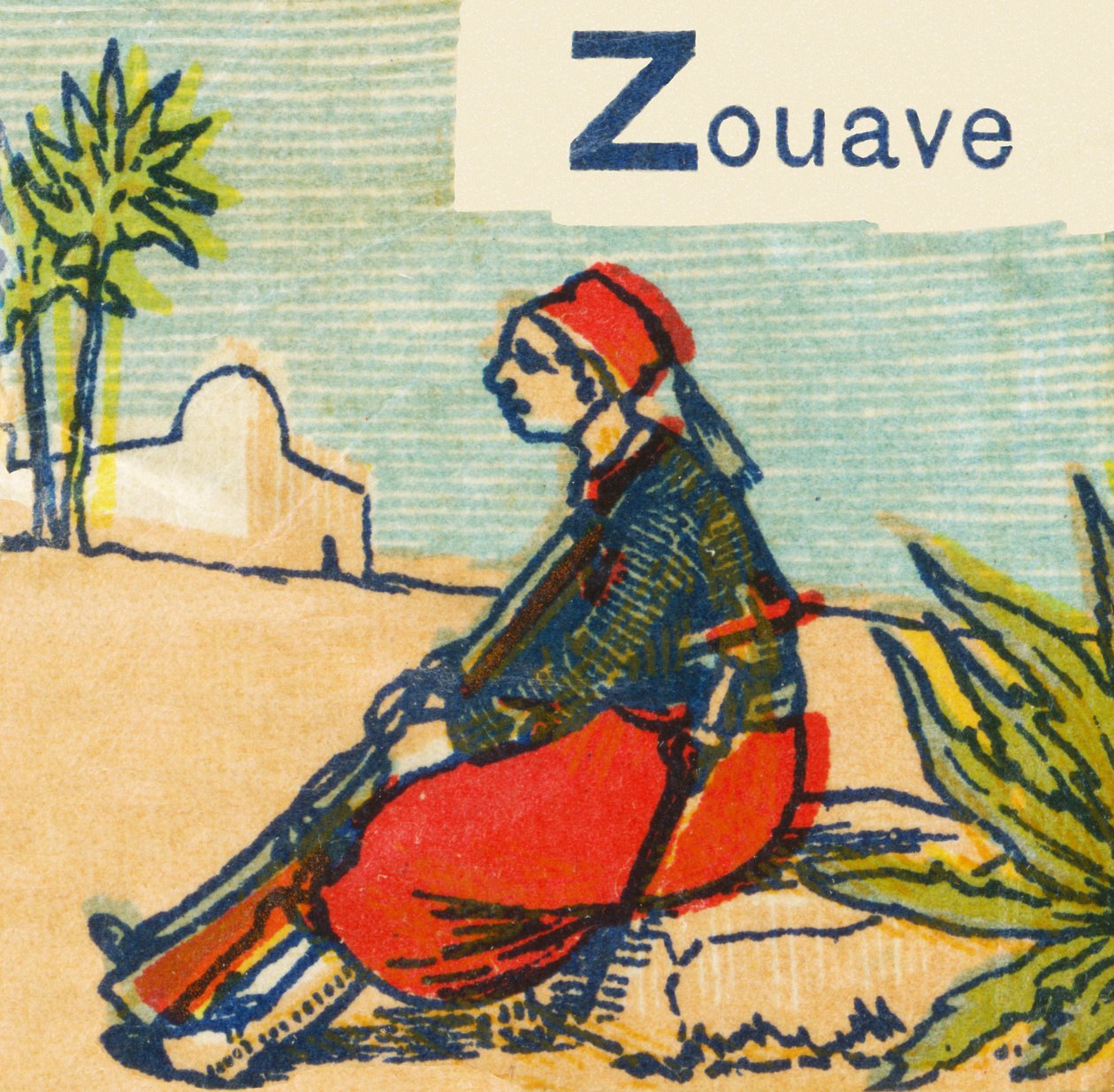 Z som Zouave av Unknown artist