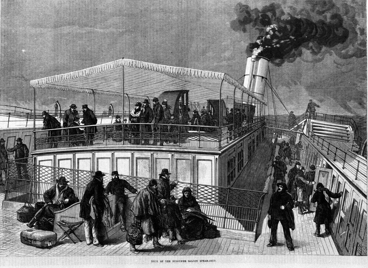 båt designet mot sjøsyke av Henry Bessemer (1813-1898). av Unknown artist