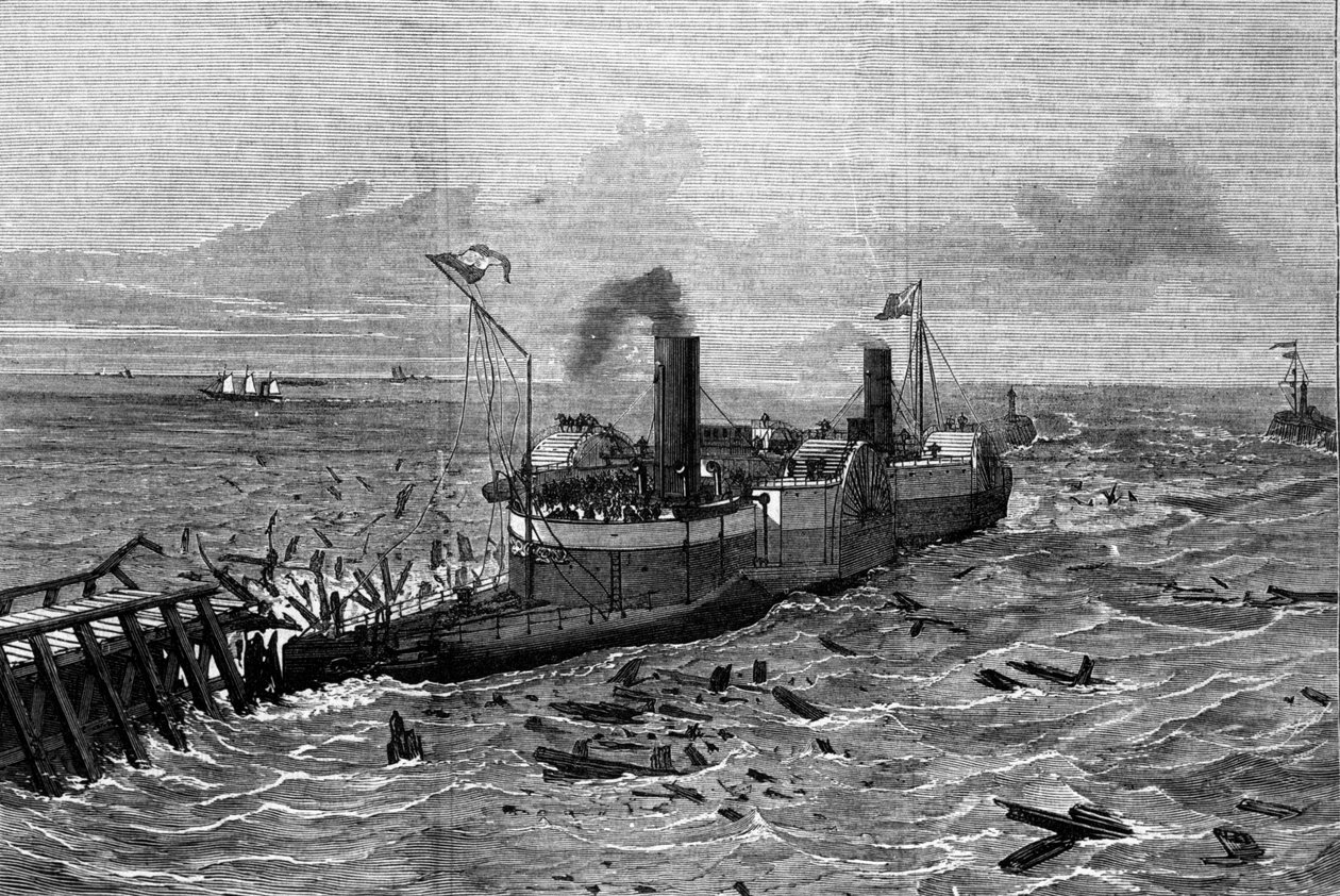 båt designet mot sjøsyke av Henry Bessemer (1813-1898). av Unknown artist