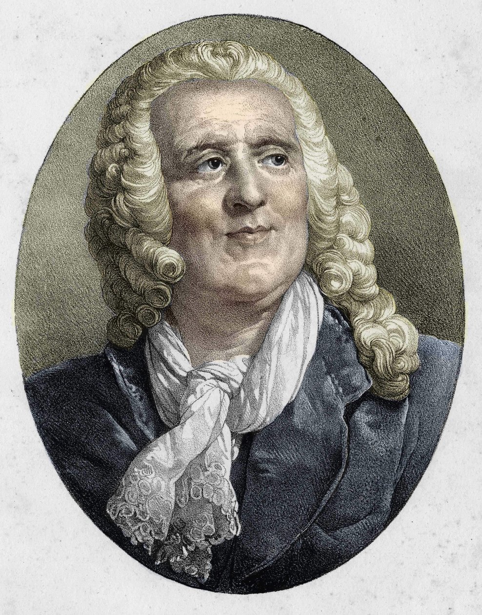 portrait of Alexis Piron. French poet and playwright (1689 to 1773). av Unknown artist