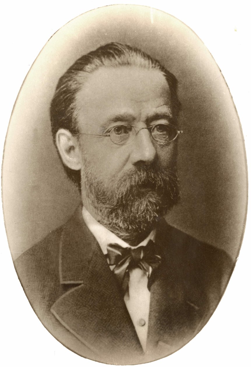 portrett av Bedrich Smetana (1824-1884), tsjekkisk komponist og pianist. av Unknown artist