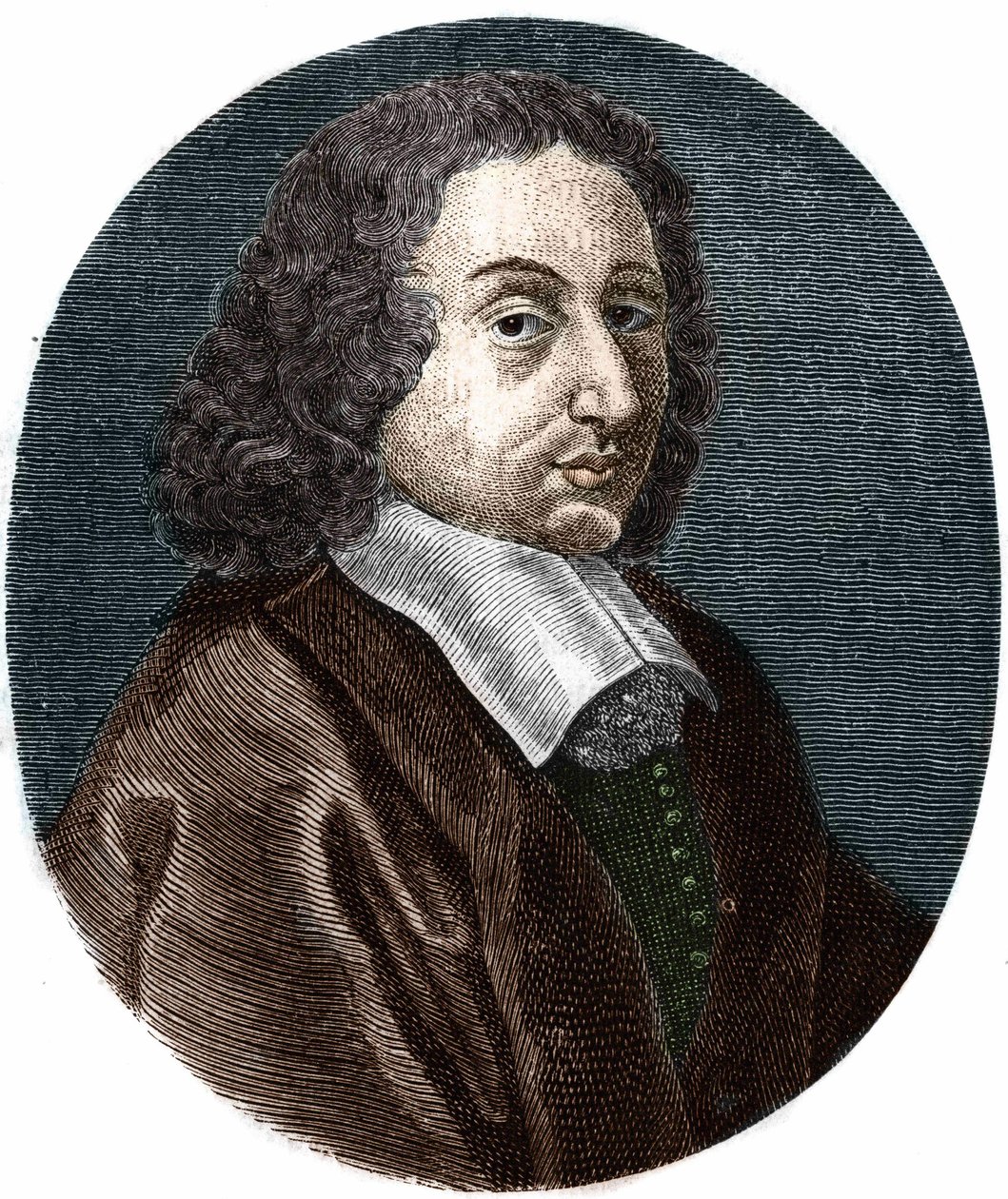 portrett av Blaise Pascal (1623-1662), fransk matematiker, fysiker og forfatter. av Unknown artist