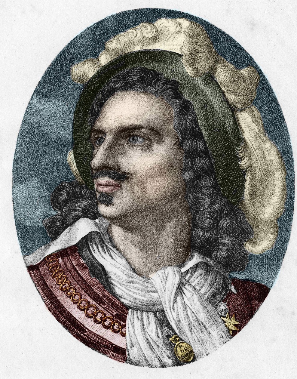 portrett av Claude Forbin, ridder, da greve av Forbin, også kjent som Forbin - Gardanne. Fransk fløyleder (1656 til 1733). av Unknown artist