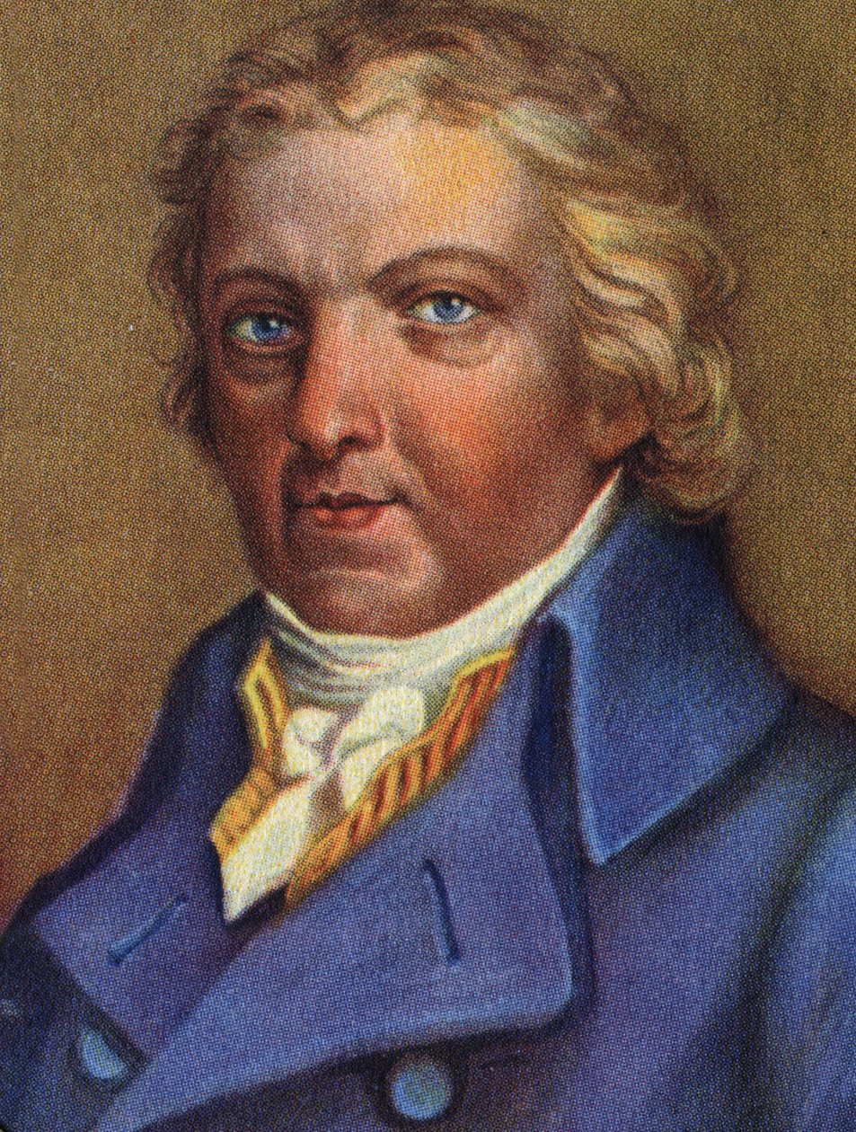 Portrett av Edward Jenner (1749–1823), engelsk lege, oppdageren av immunitet mot kopper. av Unknown Artist
