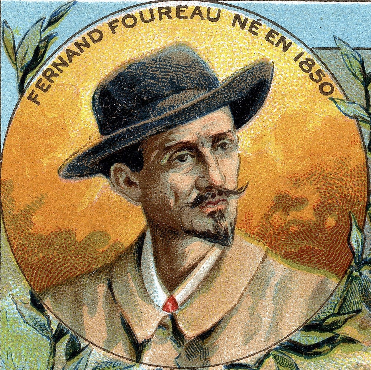 portrait of Fernand Foureau. French explorer (-1850 - 1914). av Unknown artist