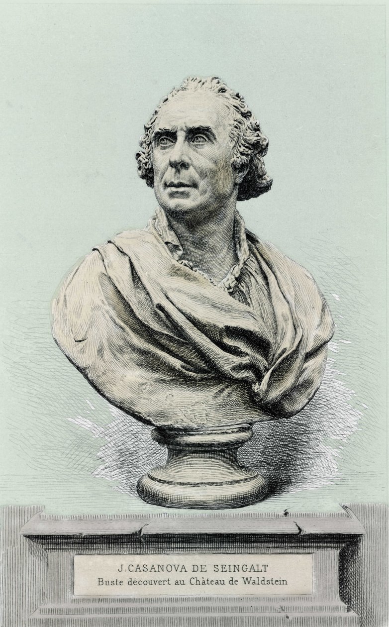portrett av Giovanni Giacomo Casanova (1725-1798), italiensk eventyrer og forfatter. av Unknown artist