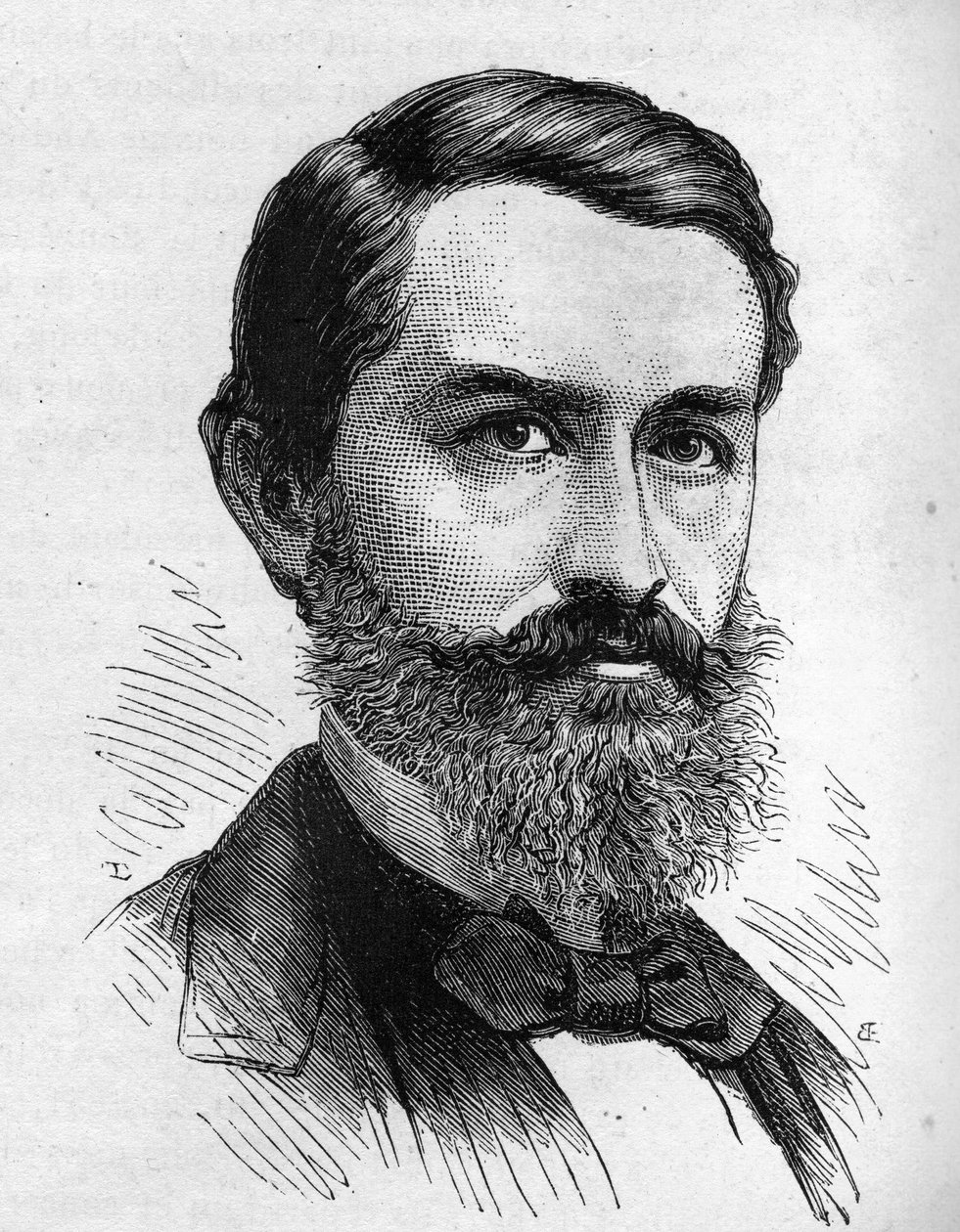 portrait of Henri Duveyrier orientalist, French traveler and geographer av Unknown artist