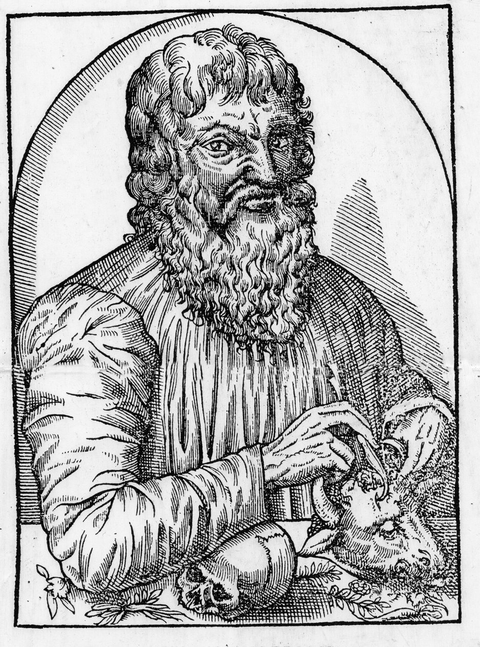 portrett av Hippokrates (460- rundt 377 f.Kr.), gresk lege. av Unknown artist