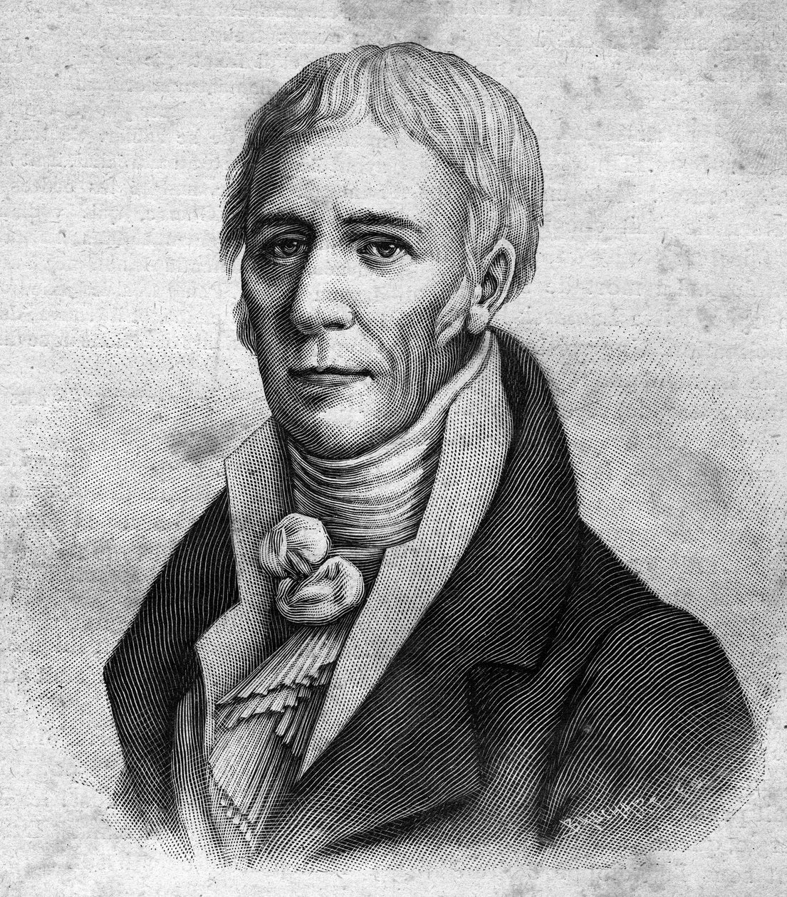 portrait of Jean Baptiste Lamarck (1744-1829). - in “” Les Contemporains””, n.d. late 19th century. av Unknown artist