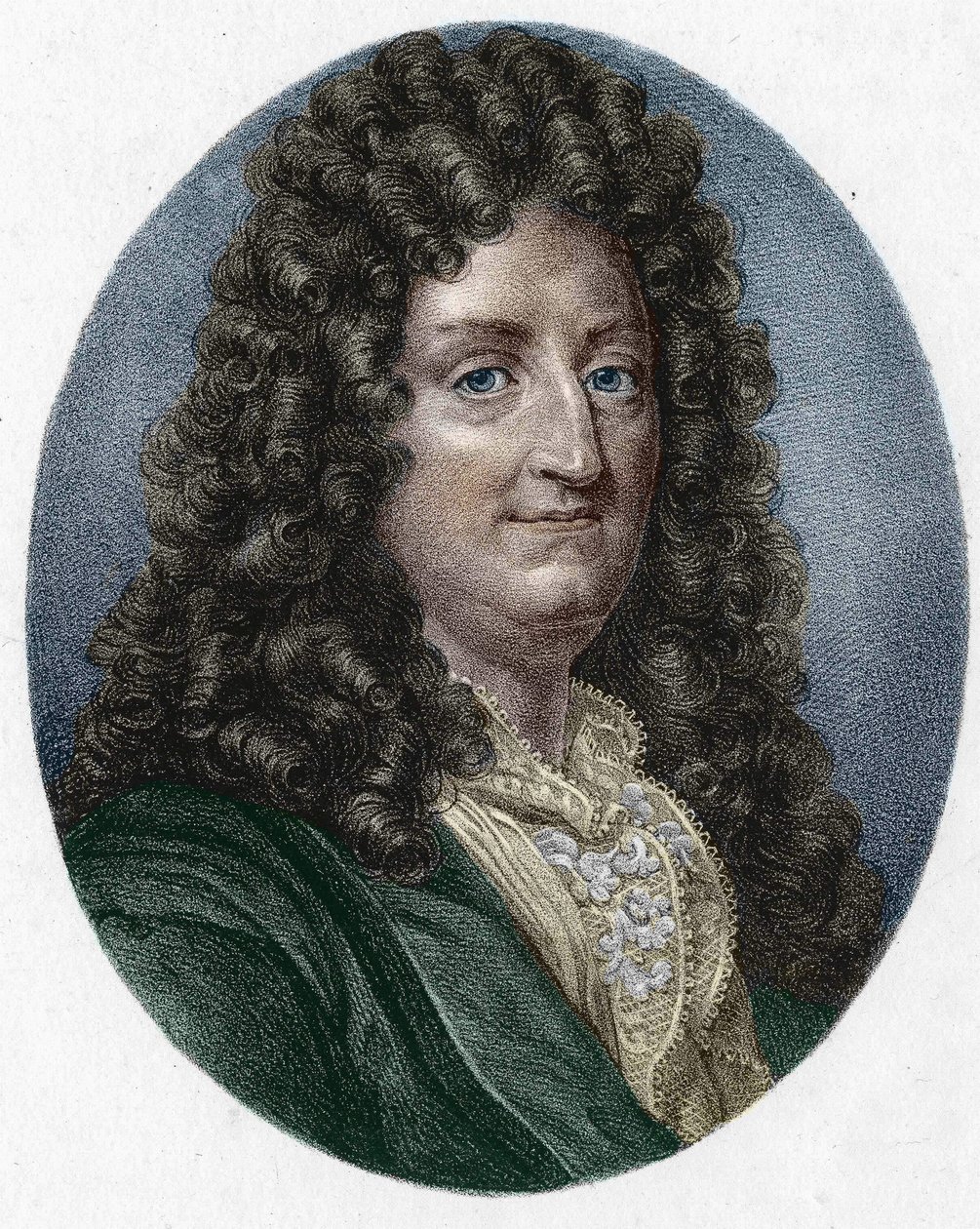 portrait of Jean Racine (1639-1699), French tragic poet. av Unknown artist