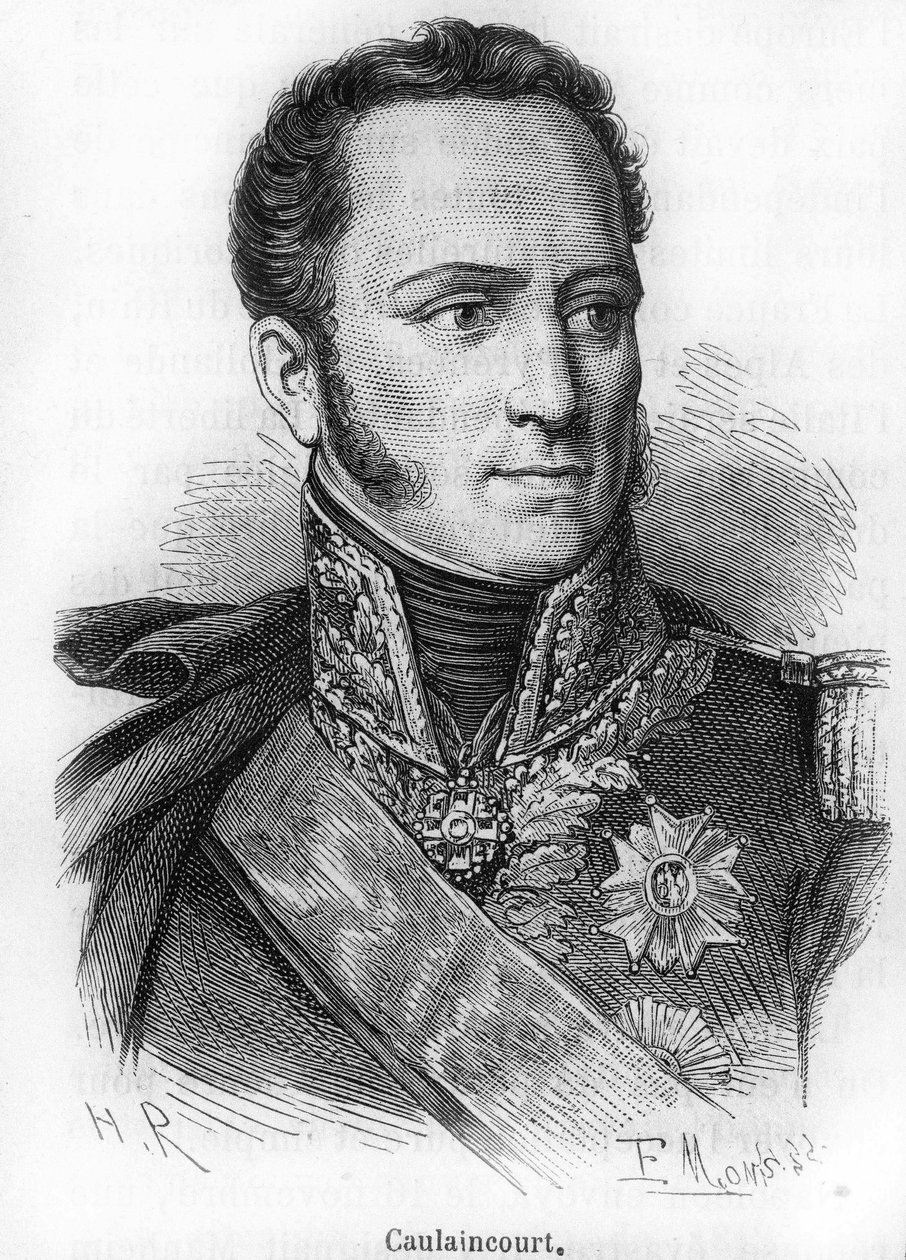 portrait of Le Marquis de Caulaincourt (1773-1827), Duke of Vicenza, French general and diplomat. av Unknown artist