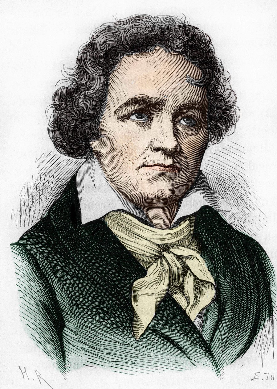 portrait of Ludwig van Beethoven. German composer (1770 to 1827). av Unknown artist