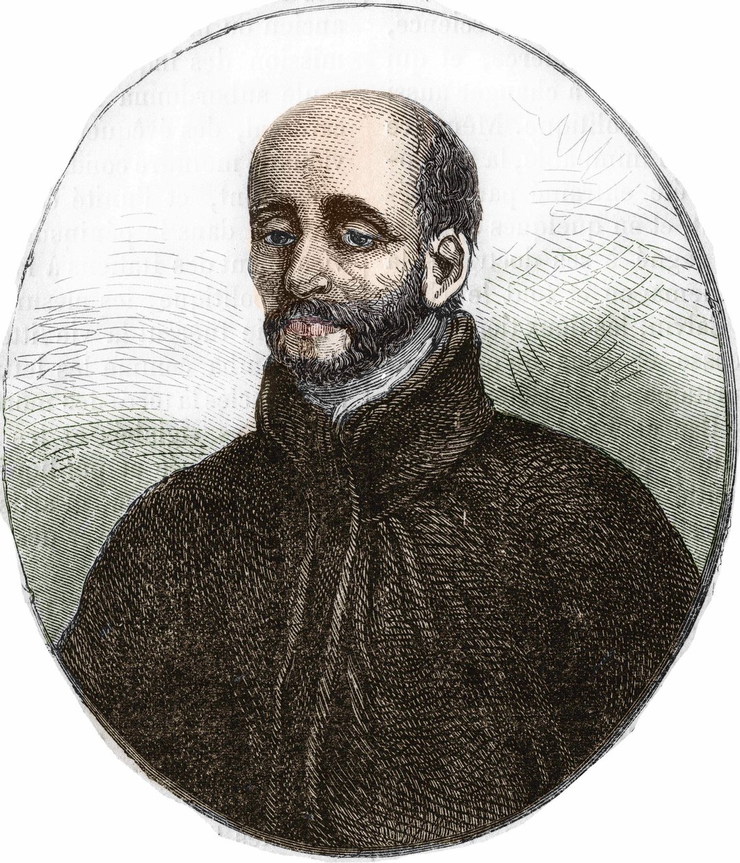 portrett av den hellige Ignatius av Loyola (1491-1556), grunnleggeren av Society of Jesus. av Unknown artist